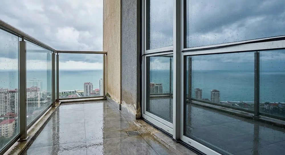 Kontrola okien, balkonu i elewacji mieszkania w Batumi